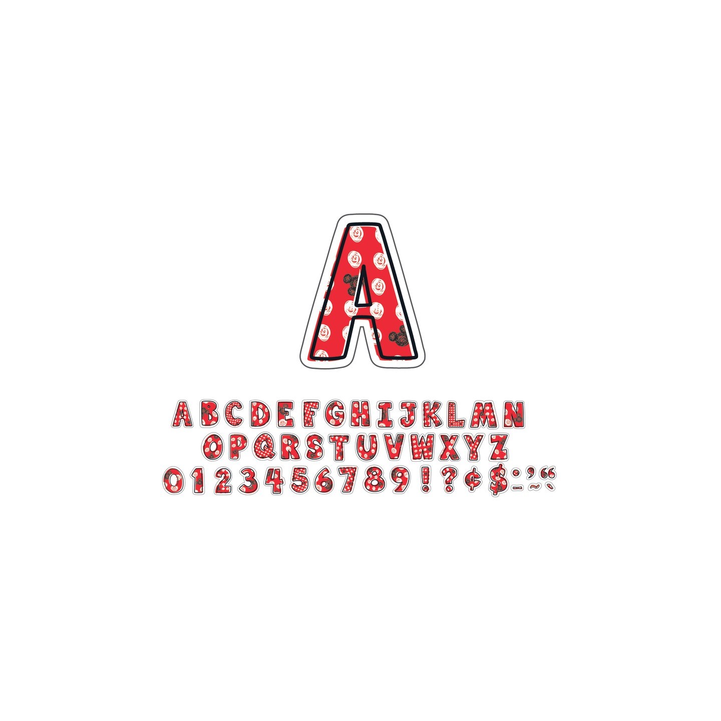 Eureka® Mickey® Color Pop! Deco 4" Letters, 177 Characters