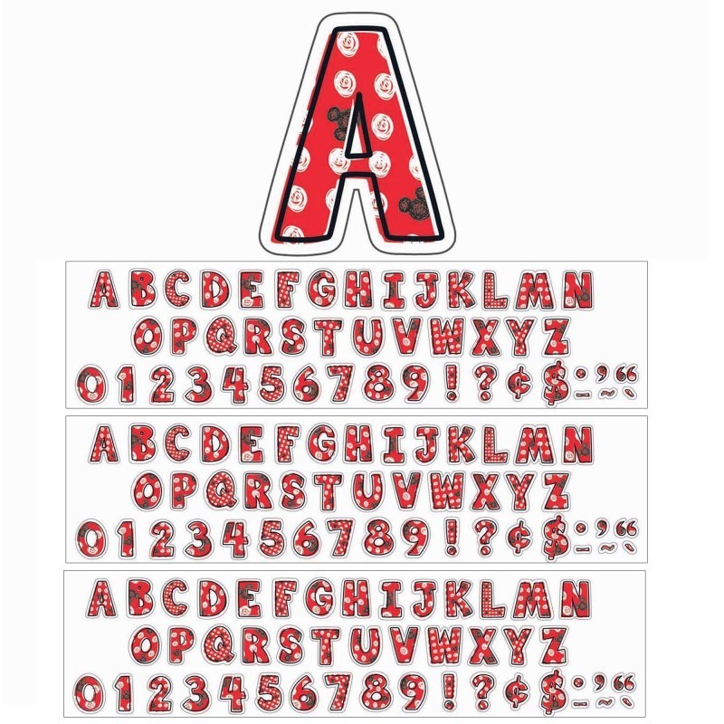 Eureka® Mickey® Color Pop! Deco 4" Letters, 177 Per Pack, 3 Packs