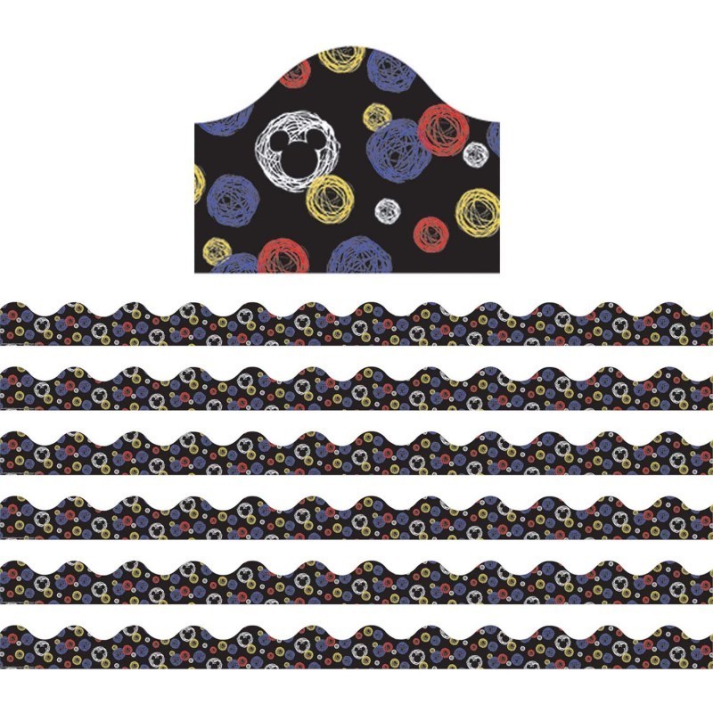 Eureka® Mickey® Color Pop! Primary Colors Deco Trim®, 37 Feet Per Pack, 6 Packs