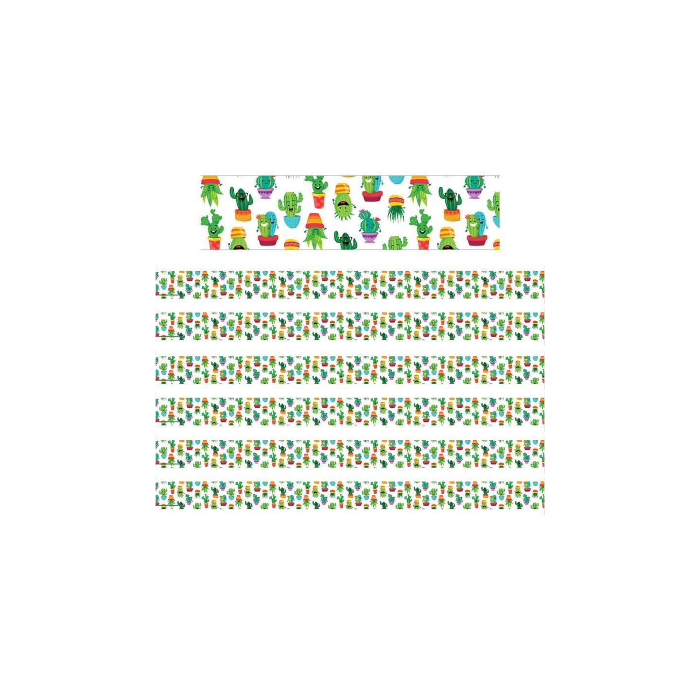 Eureka® A Sharp Bunch Tossed Pattern Deco Trim®, 37 Feet Per Pack, 6 Packs