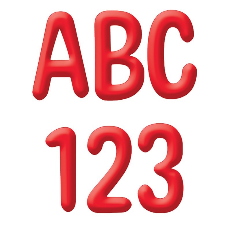Eureka® Color My World - Solid Red 4" Deco Letters, Pack of 180