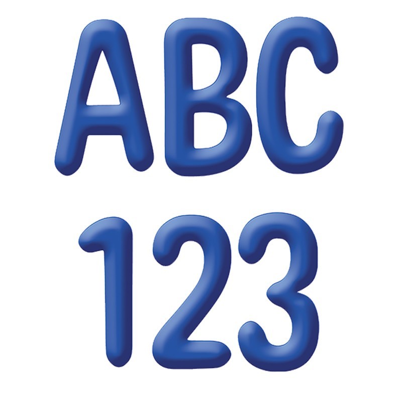 Eureka® Color My World - Solid Blue 4" Deco Letters, Pack of 180