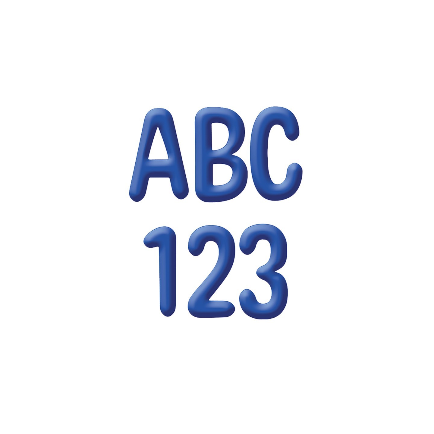 Eureka® Color My World - Solid Blue 4" Deco Letters, Pack of 180