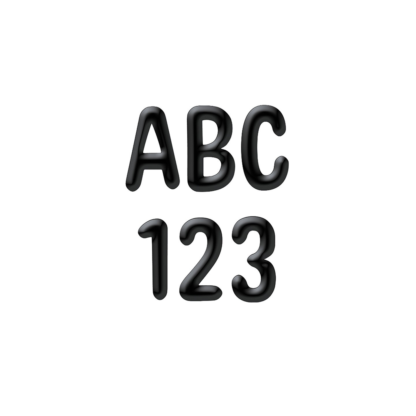 Eureka® Color My World - Solid Black 4" Deco Letters, Pack of 180