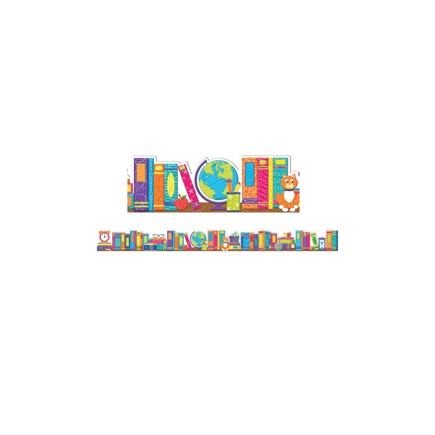 Eureka® Color My World Books Extra Wide Deco Trim®, 37 Feet