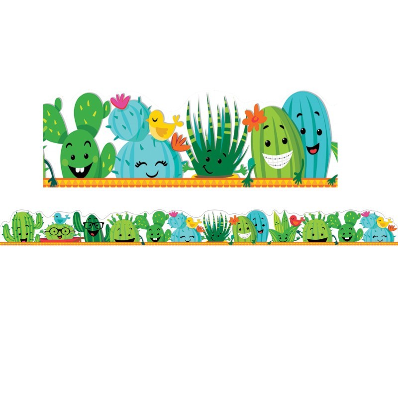 Eureka® A Sharp Bunch Line-Up Deco Trim® Extra Wide Die Cut, 37 Feet