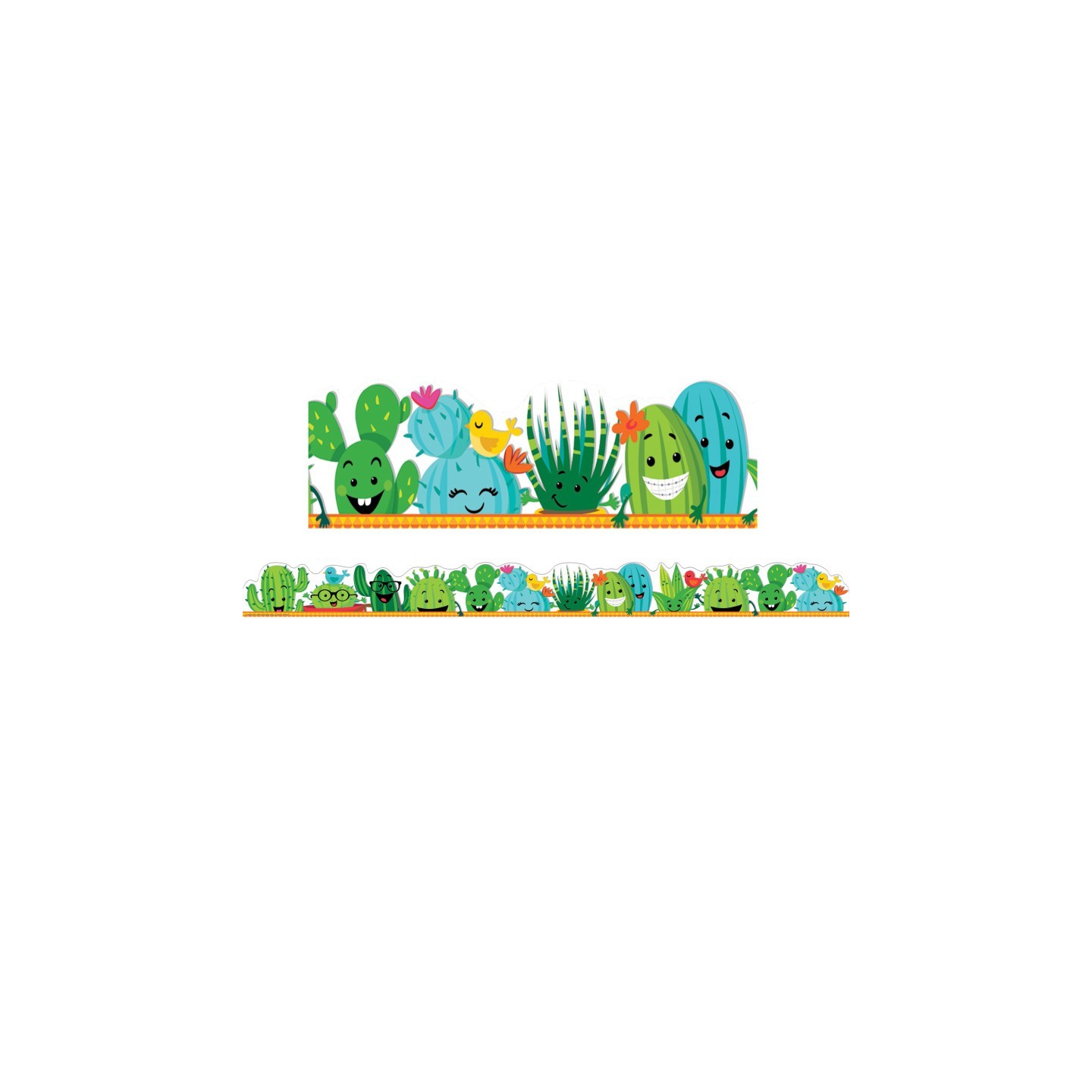Eureka® A Sharp Bunch Line-Up Deco Trim® Extra Wide Die Cut, 37 Feet