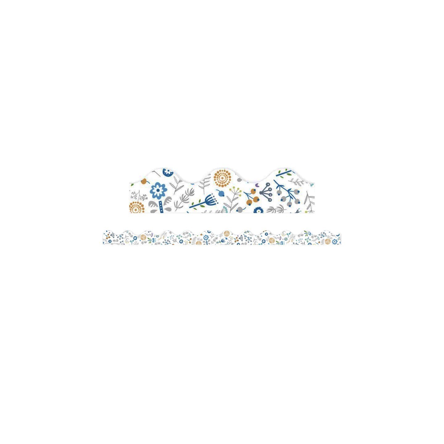 Eureka® A Close-Knit Class Danish Floral Deco Trim, 37 Feet
