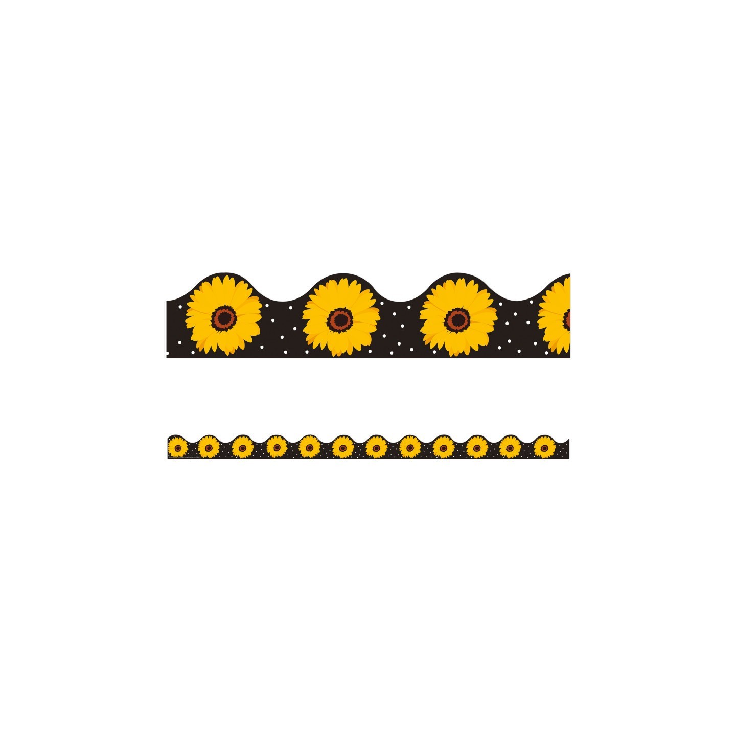 Eureka® The Hive Black Floral Deco Trim®, 37 Feet
