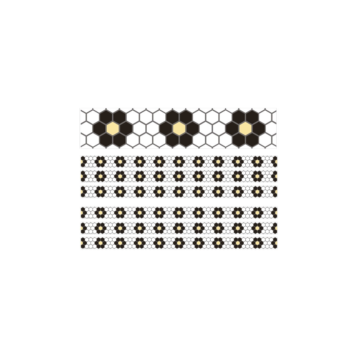 Eureka® The Hive Floral Mosaic Deco Trim®, 37 Feet Per Pack, 6 Packs