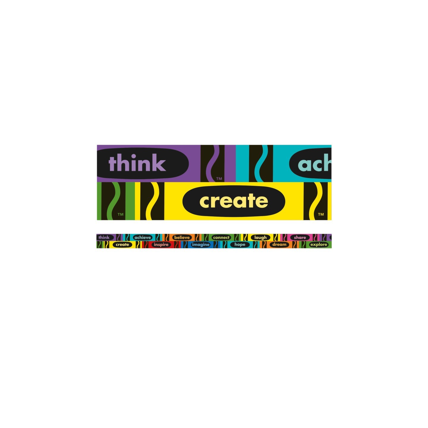 Eureka® Crayola® Inspirational Words Deco Trim®, 37 Feet