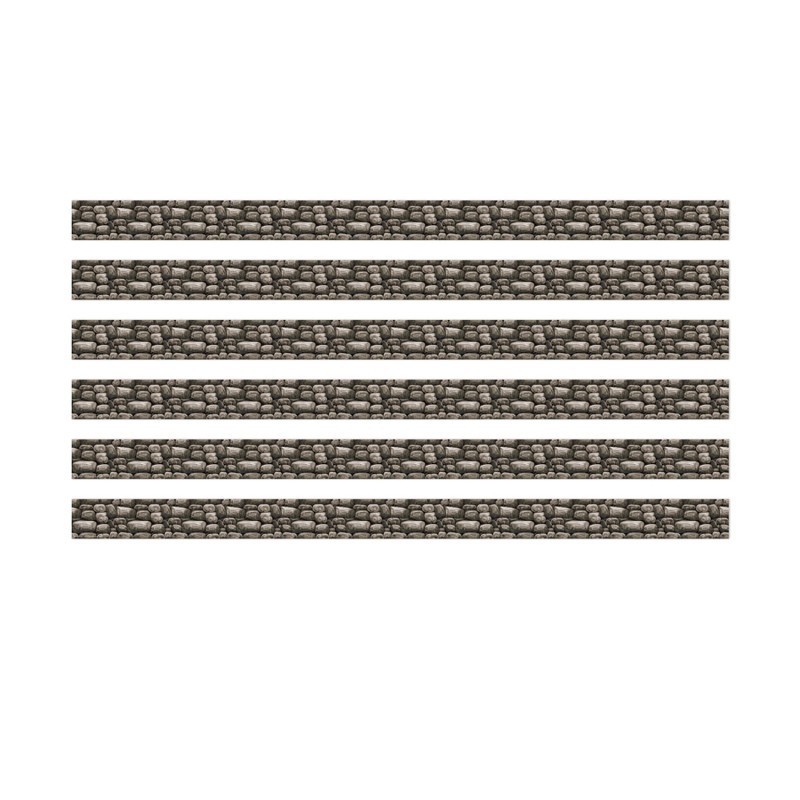 Eureka® Curiosity Garden Stone Wall Deco Trim®, 37 Feet Per Pack, 6 Packs