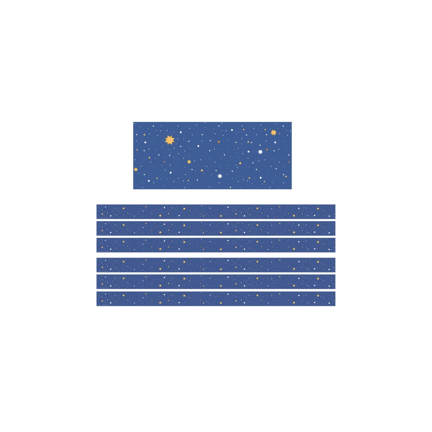 Eureka® Once Upon A Dream Starry Night Deco Trim®, 37 Feet Per Pack, 6 Packs