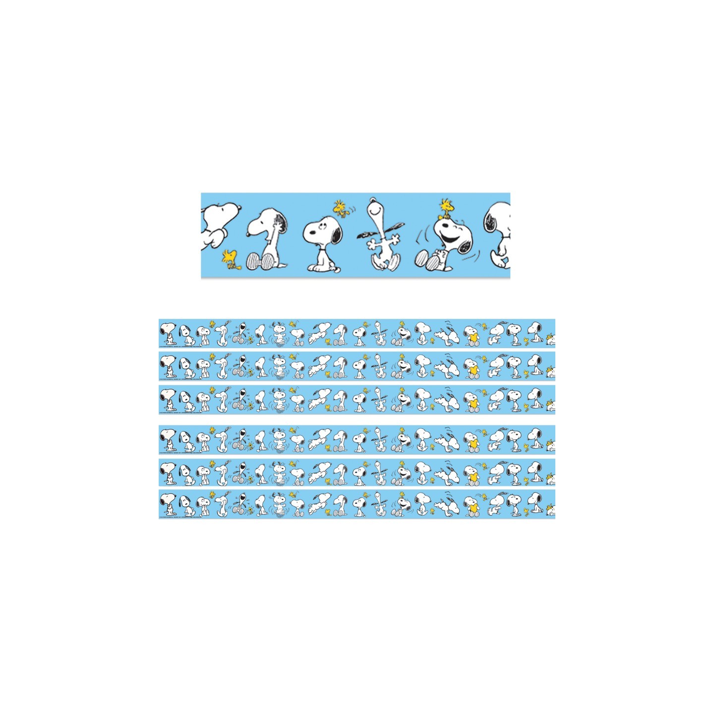 Eureka® Snoopy Lineup Deco Trim®, 37 Feet Per Pack, 6 Packs