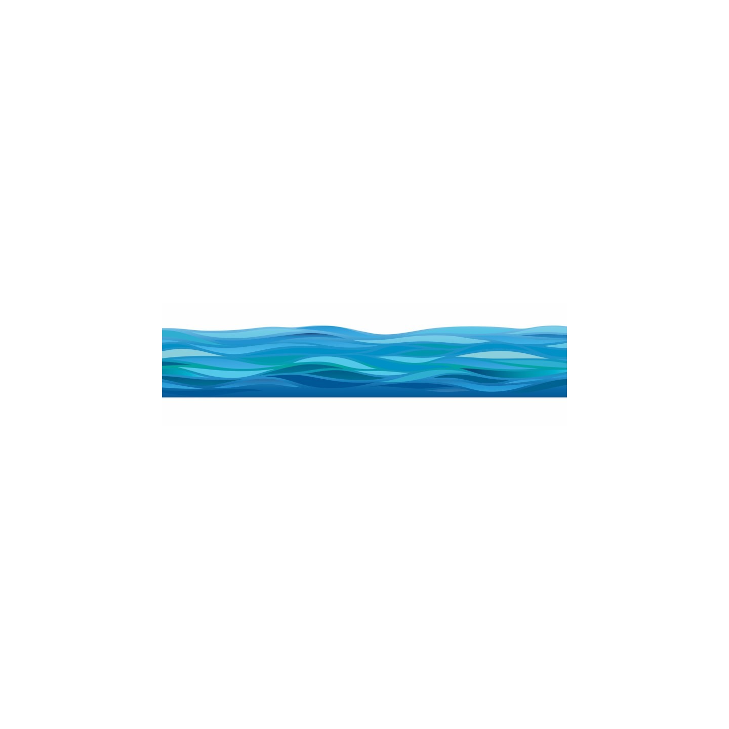 Eureka® Seas the Day Waves Deco Trim®, 37 Feet