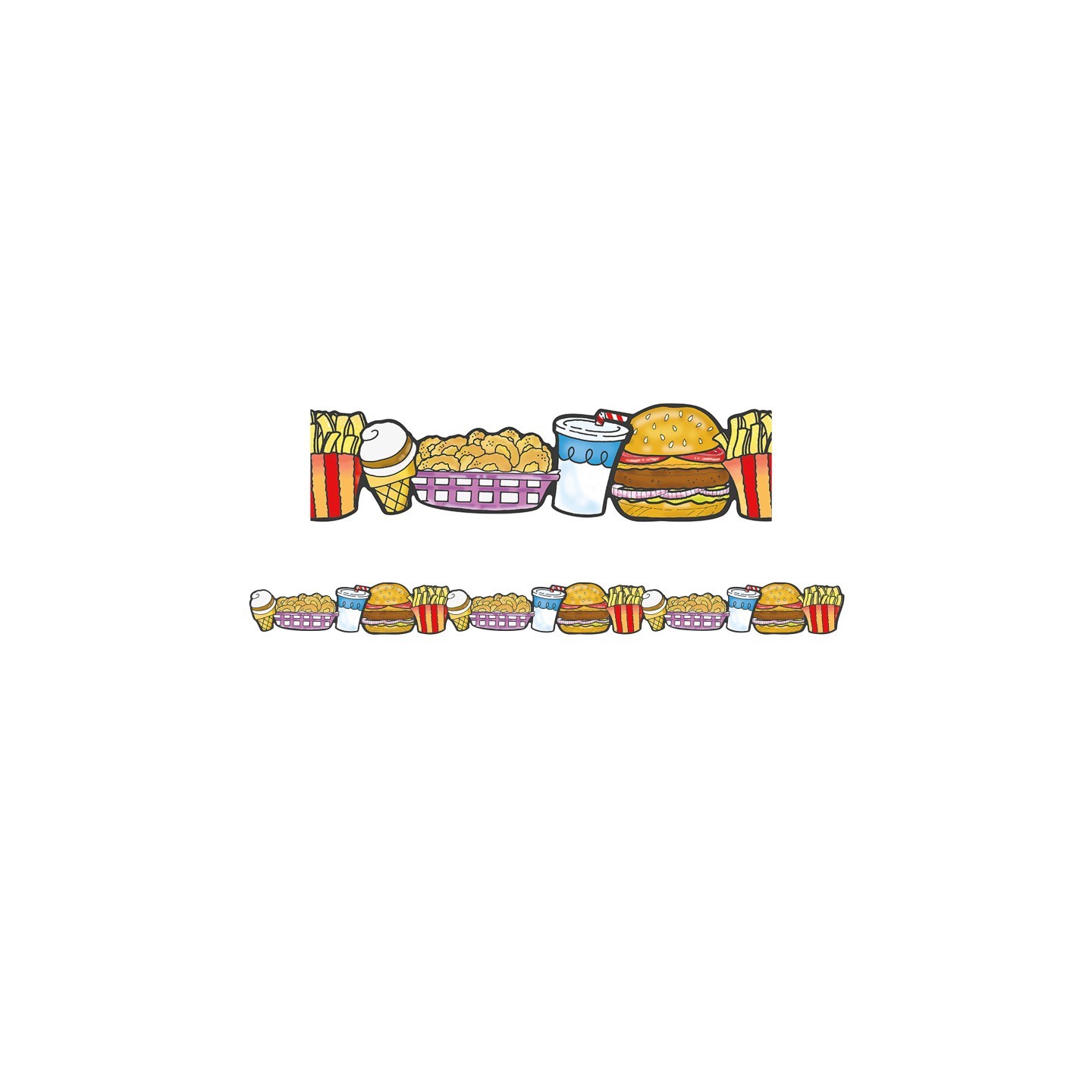 Eureka® Fast Food Deco Trim - Extra Wide, 37 Feet