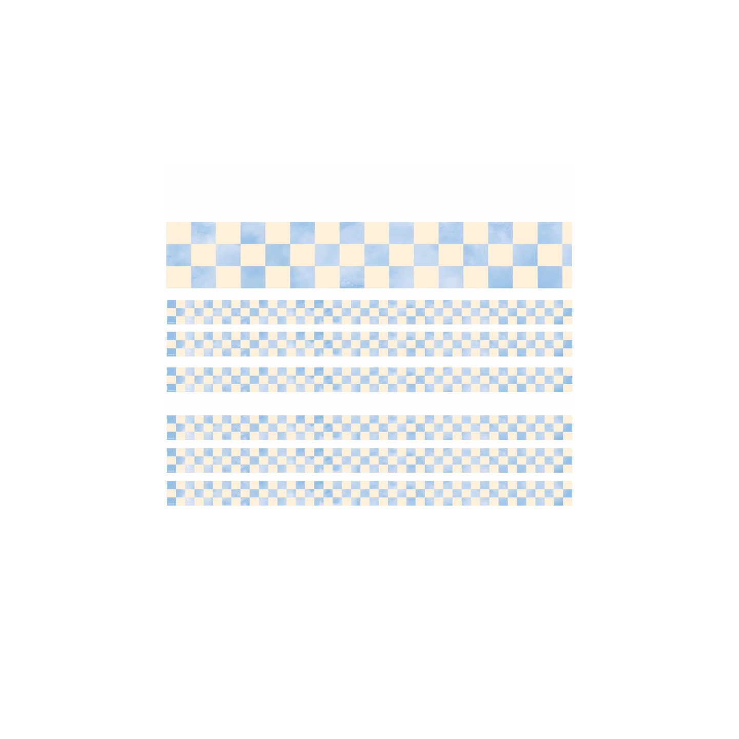 Eureka® Checkered Sky Deco Trim, 37 Feet Per Pack, 6 Packs