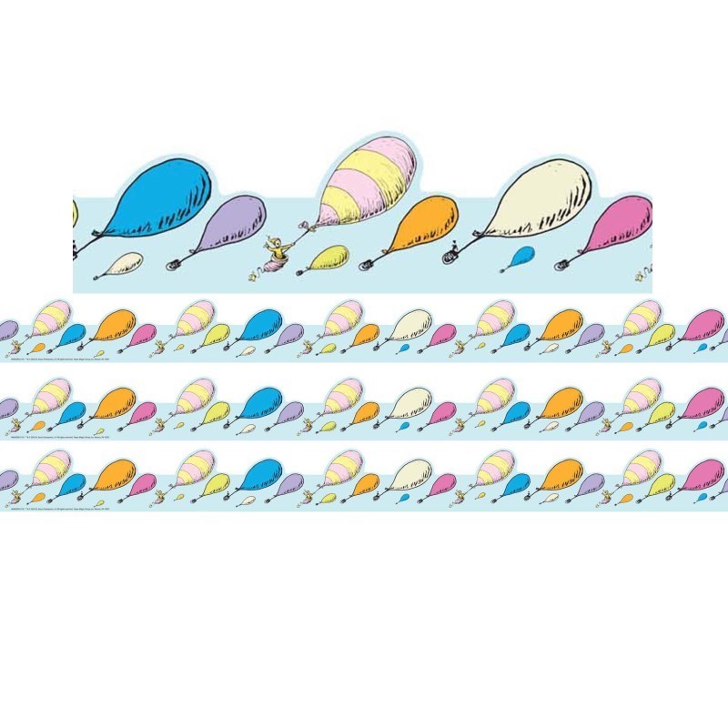 Eureka® Oh the Places You'll Go Extra-Wide Deco Trim®, 37 Feet Per Pack, 3 Packs