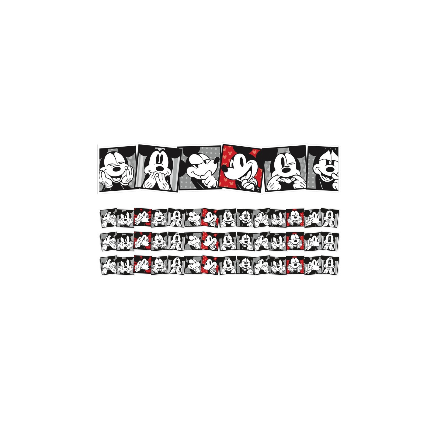 Eureka® Mickey Mouse® Throwback Mickey Selfies Extra Wide Deco Trim®, 37 Feet Per Pack, 3 Packs