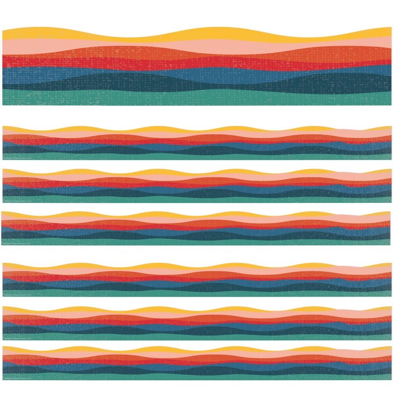 Eureka® Adventurer Golden Hour Extra Wide Deco Trim®, 37 Feet Per Pack, 6 Packs