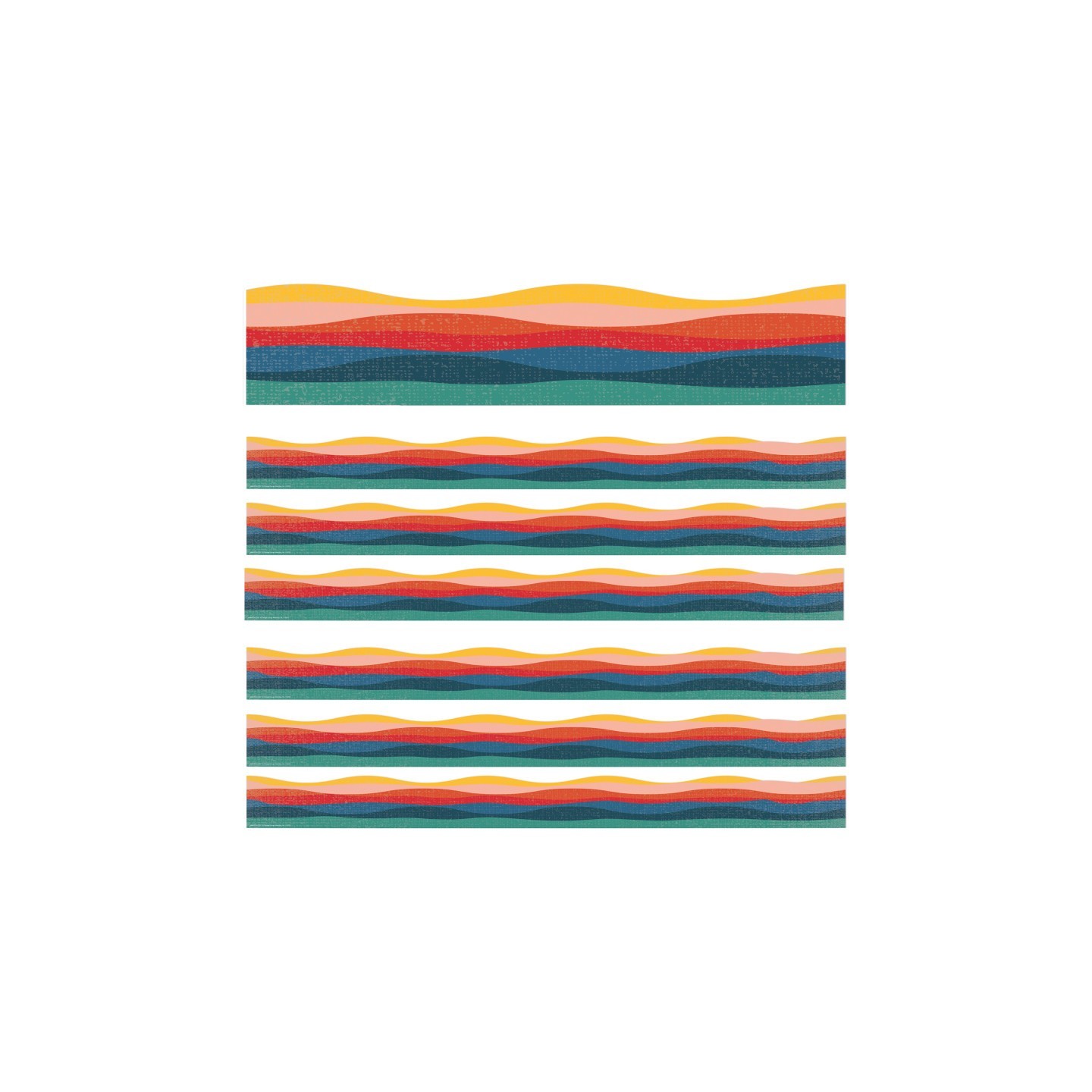 Eureka® Adventurer Golden Hour Extra Wide Deco Trim®, 37 Feet Per Pack, 6 Packs