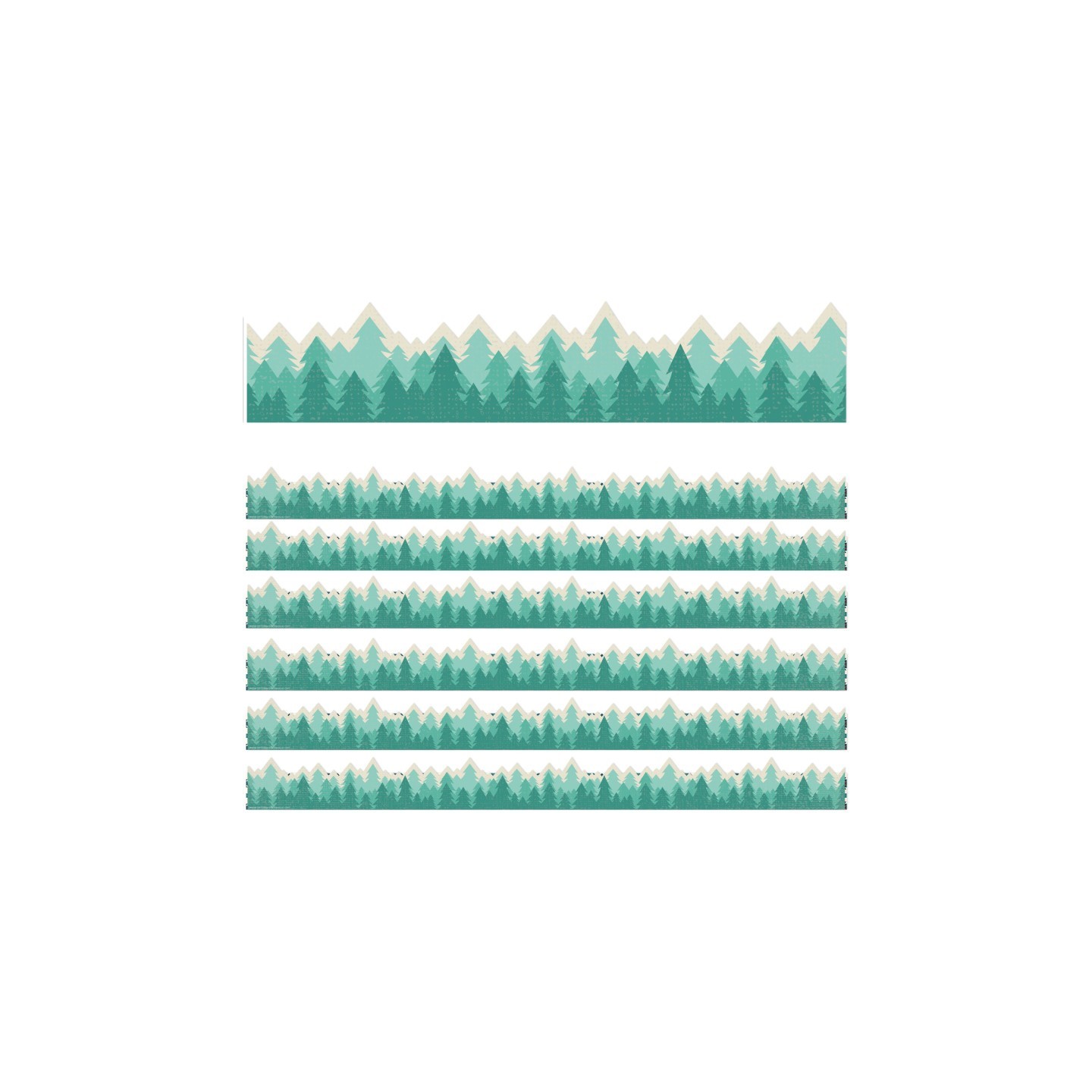 Eureka® Adventurer Trees Extra Wide Deco Trim®, 37 Feet Per Pack, 6 Packs
