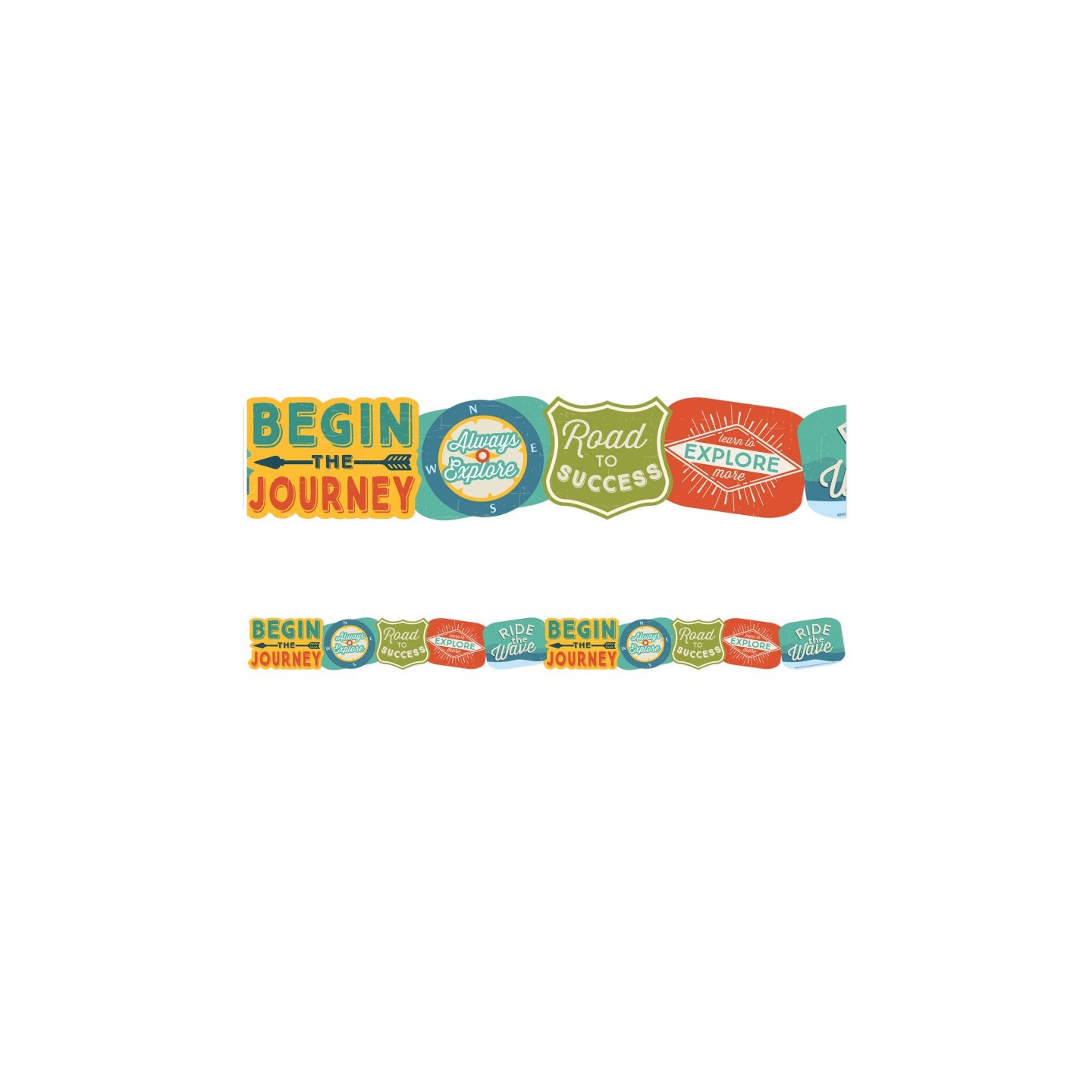 Eureka® Adventurer Badges Extra Wide Deco Trim®, 37 Feet