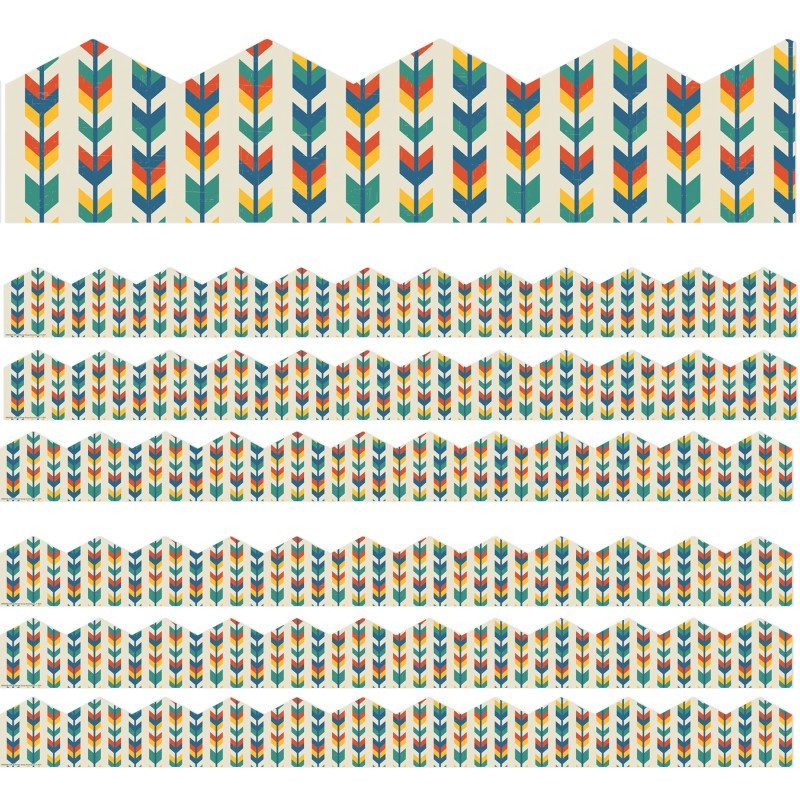 Eureka® Adventurer Arrows Extra Wide Deco Trim®, 37 Feet Per Pack, 6 Packs