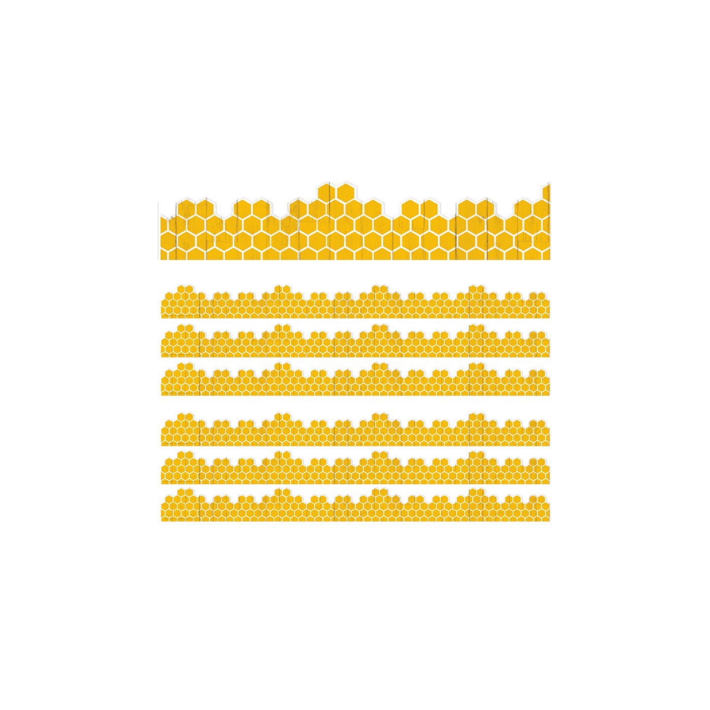 Eureka® The Hive Honeycomb Extra Wide Deco Trim®, 37 Feet Per Pack, 6 Packs