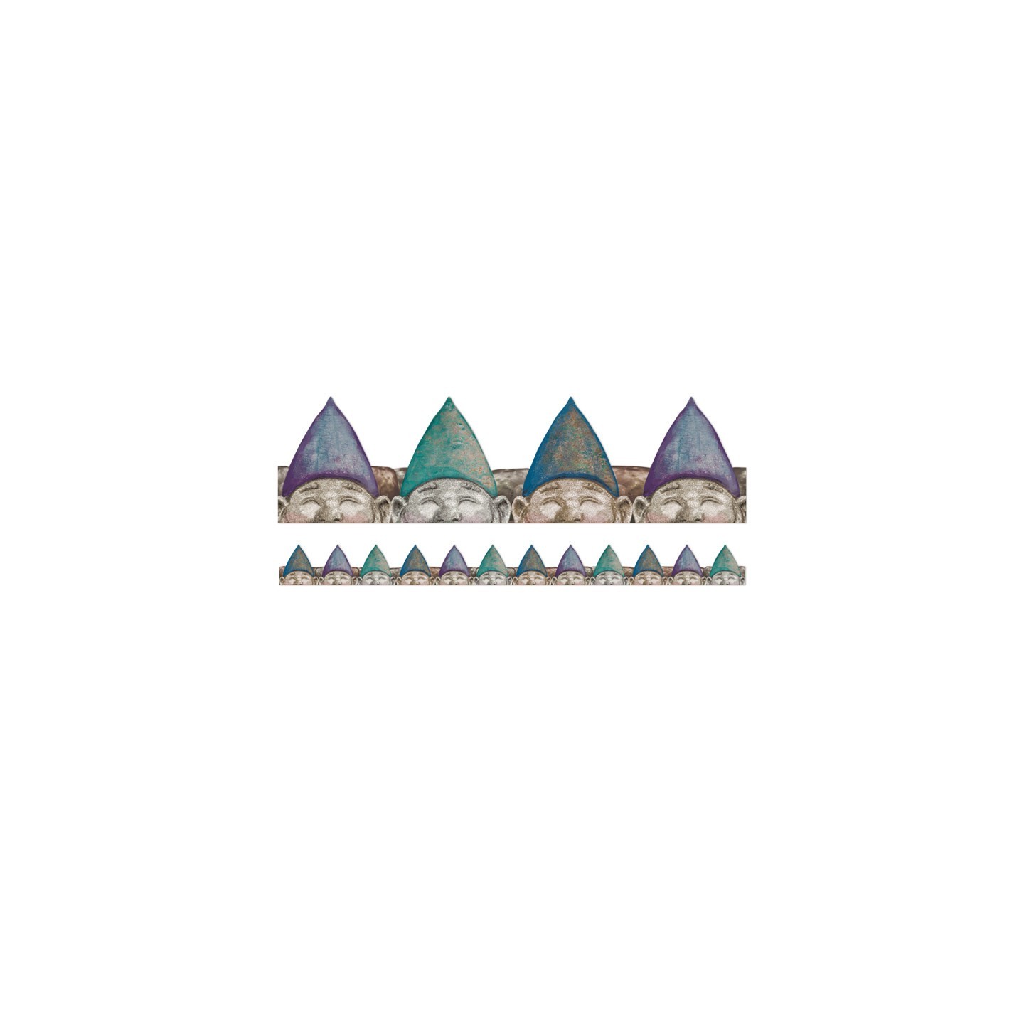 Eureka® Curiosity Garden Peeking Gnomes Extra Wide Deco Trim®, 37 Feet