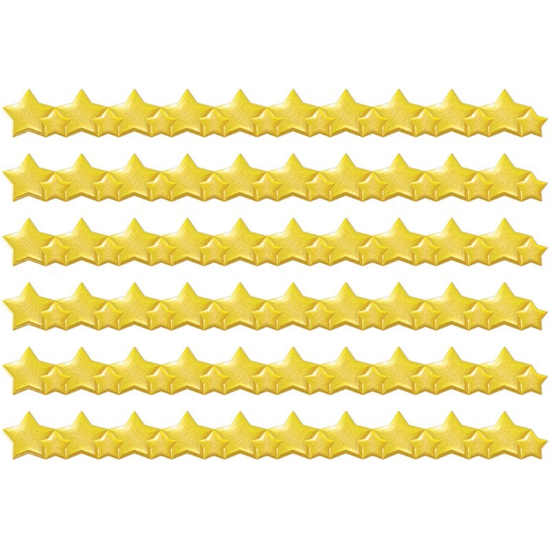 Eureka® Stars Extra Wide Deco Trim®, 37 Feet Per Pack, 6 Packs