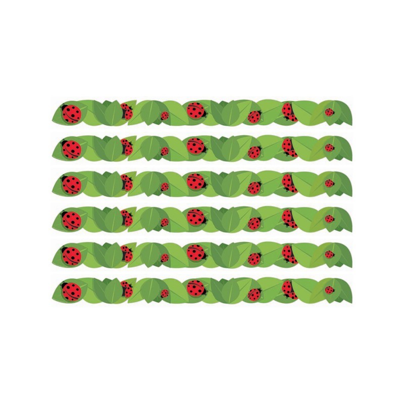 Eureka® Ladybugs Extra Wide Deco Trim®, 37 Feet Per Pack, 6 Packs