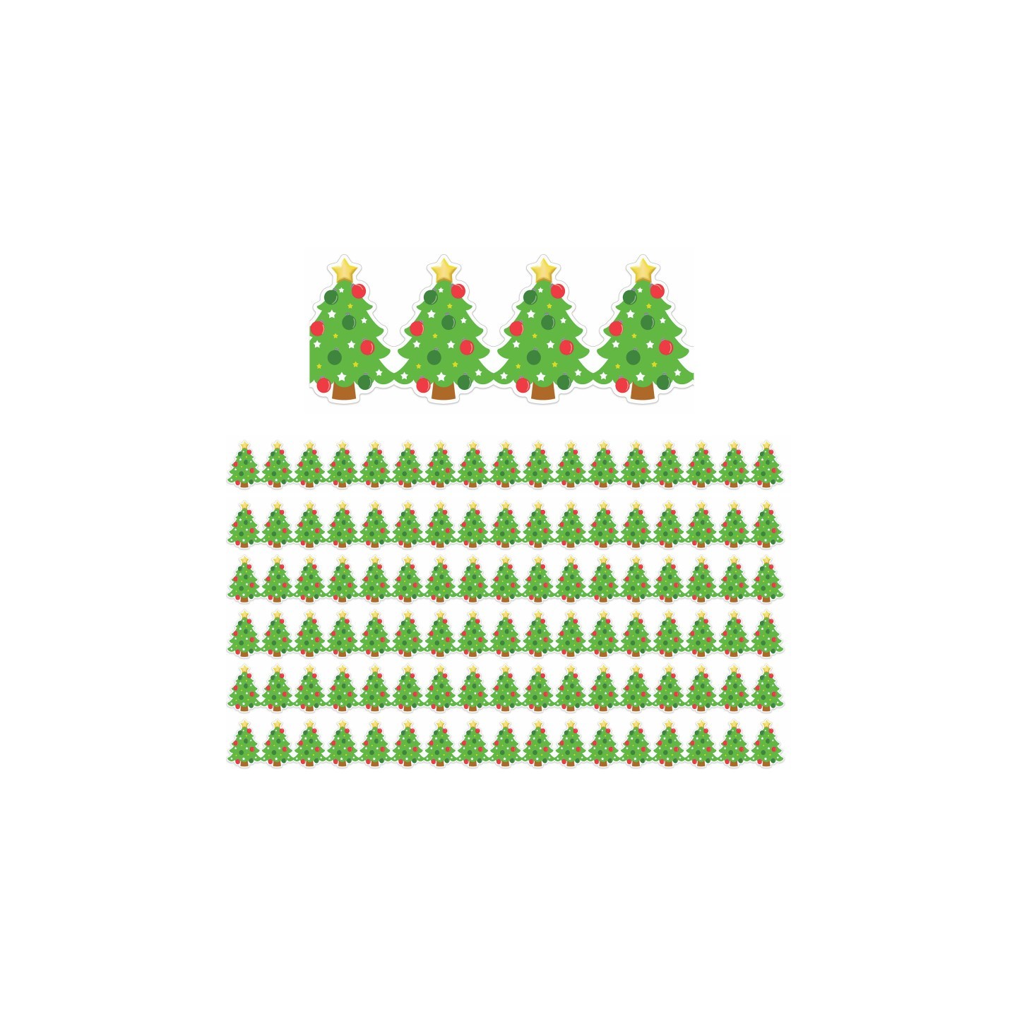 Eureka® Christmas Tree Extra Wide Deco Trim®, 37 Feet Per Pack, 6 Packs