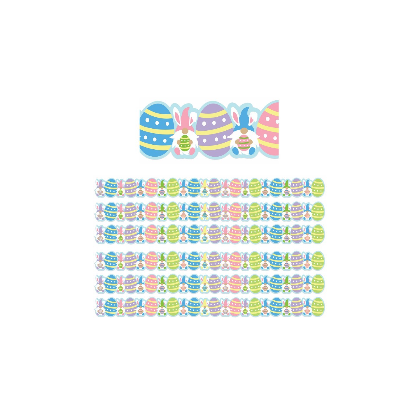 Eureka® Easter Gnomes Extra Wide Deco Trim®, 37 Feet Per Pack, 6 Packs
