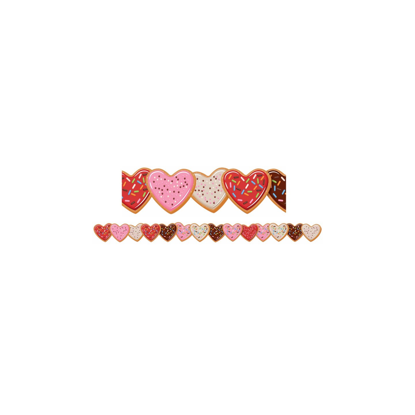 Eureka® Heart Cookies Extra Wide Deco Trim®, 37 Feet