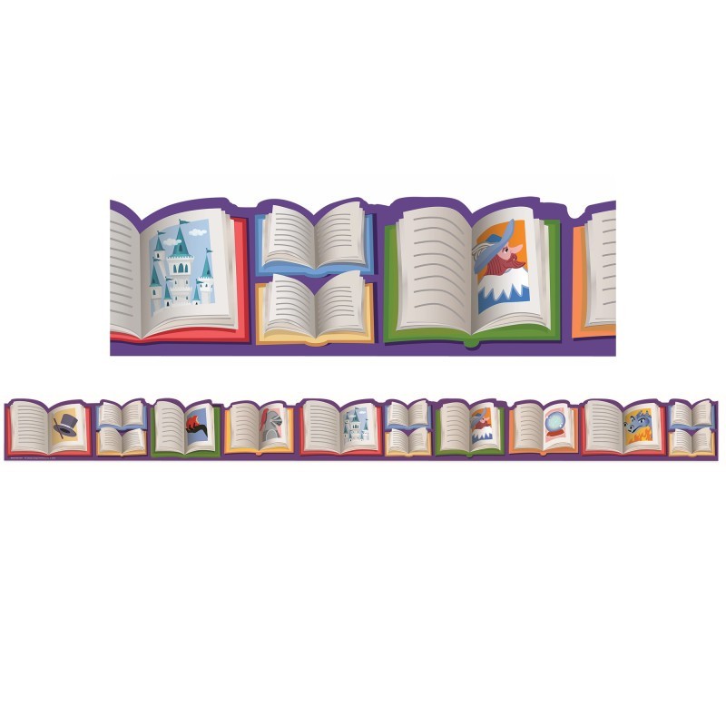 Eureka® Once Upon A Dream Story Book Extra Wide Die-Cut Deco Trim®, 37 Feet
