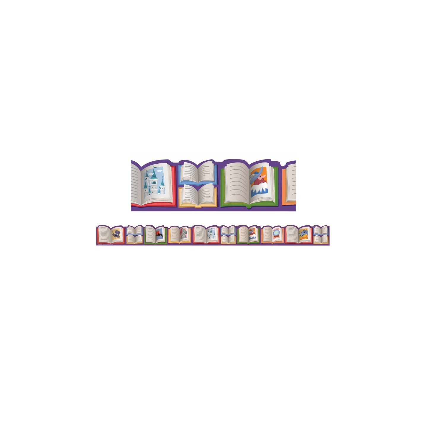 Eureka® Once Upon A Dream Story Book Extra Wide Die-Cut Deco Trim®, 37 Feet