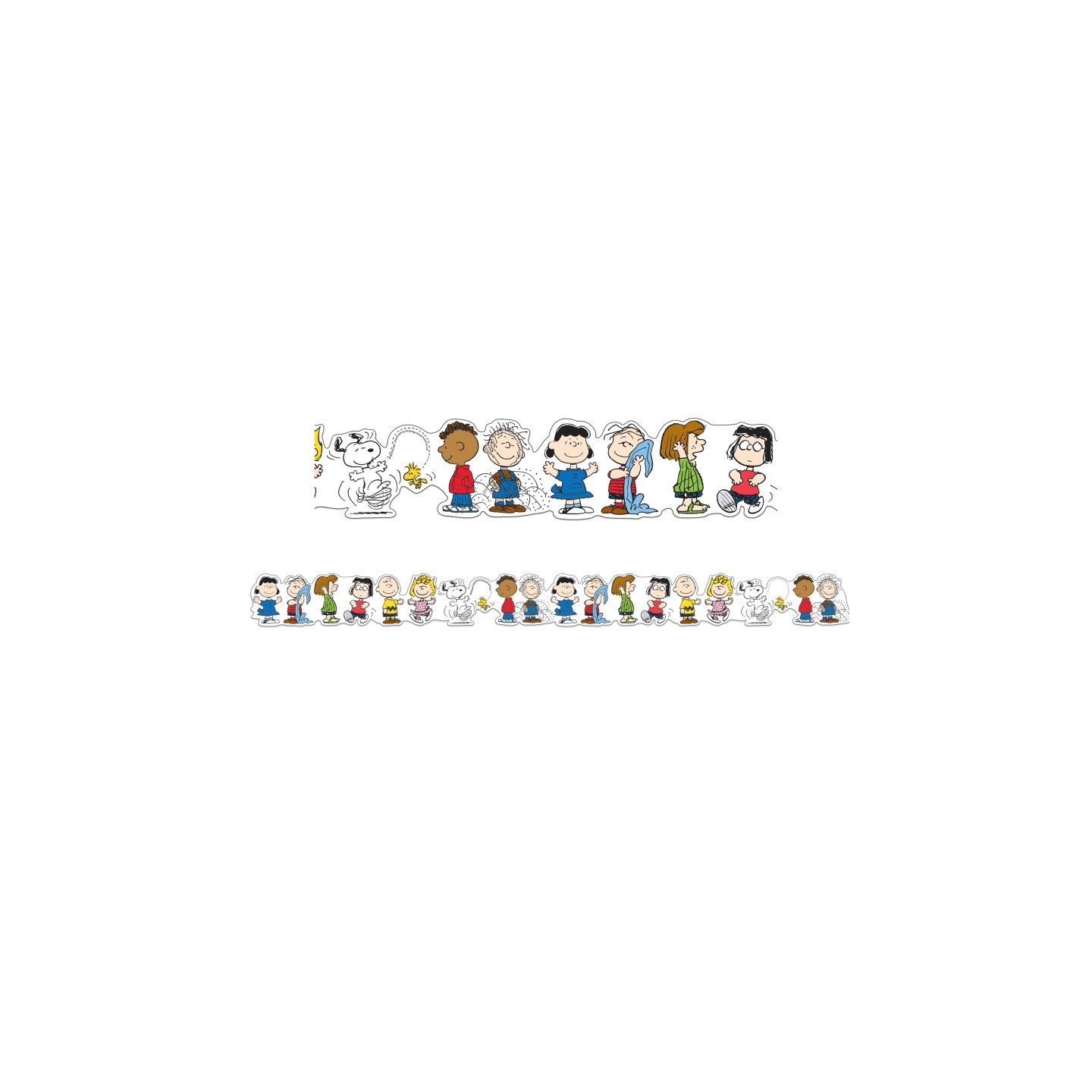 Eureka® Peanuts® Character Lineup Extra Wide Die-Cut Deco Trim®, 37 Feet