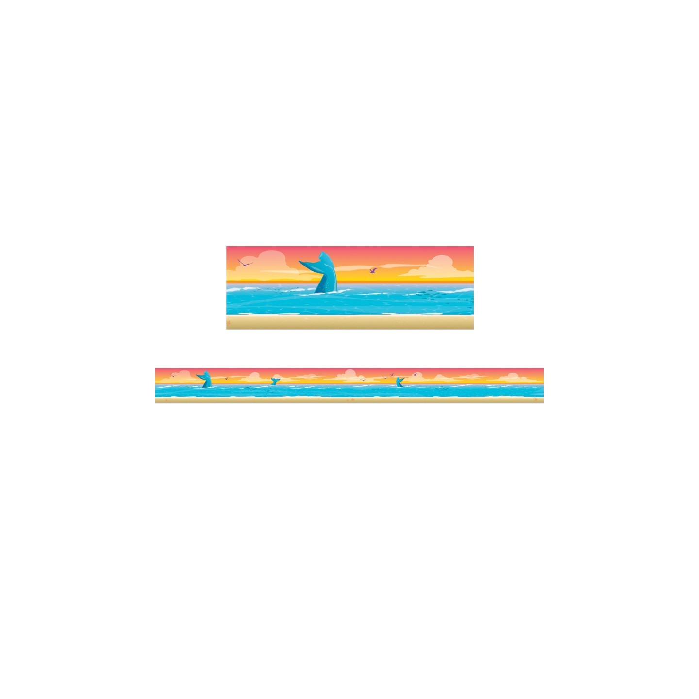 Eureka® Seas the Day Horizon Extra Wide Die-Cut Deco Trim®, 37 Feet