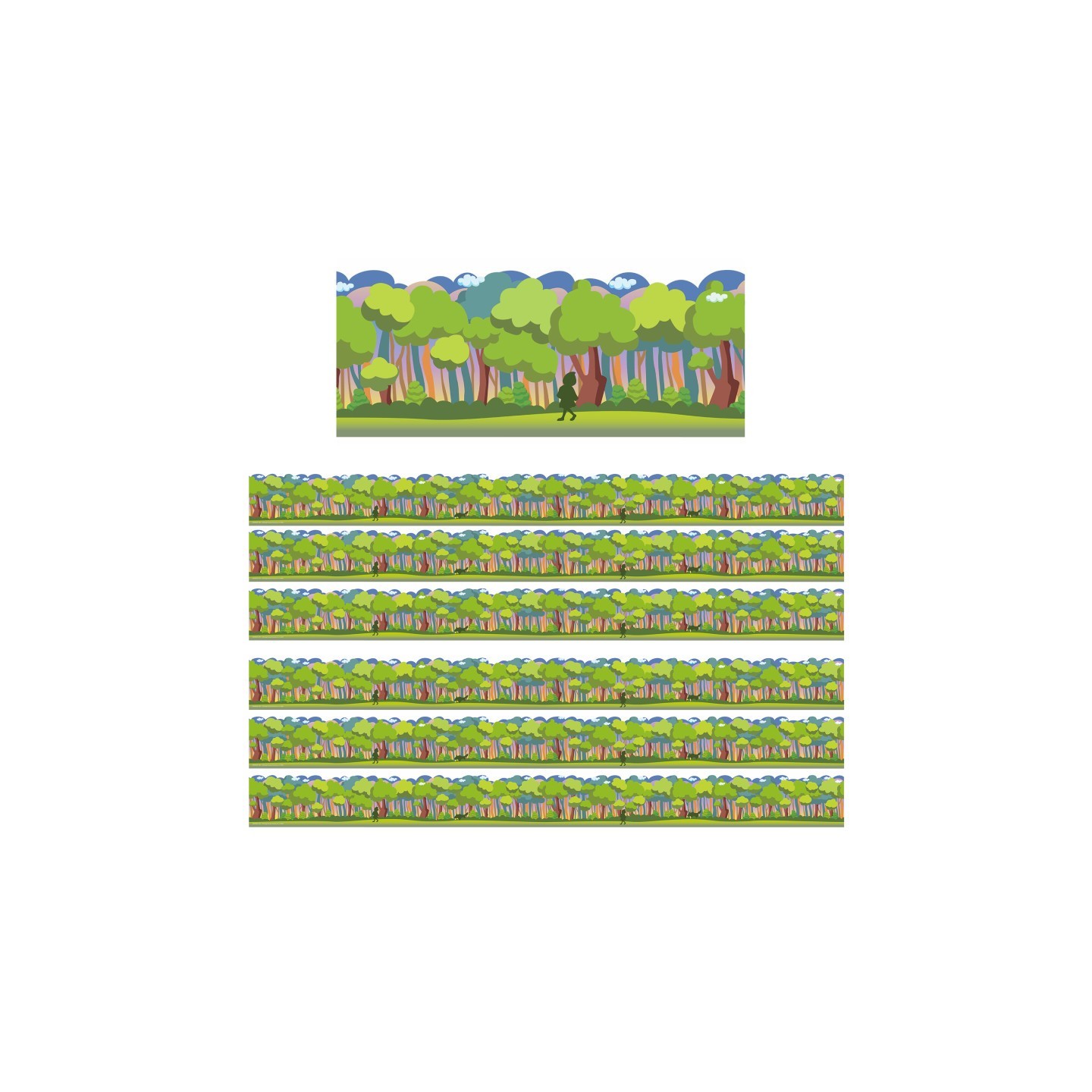 Eureka® Once Upon A Dream Forest Extra Wide Die-Cut Deco Trim®, 37 Feet Per Pack, 6 Packs