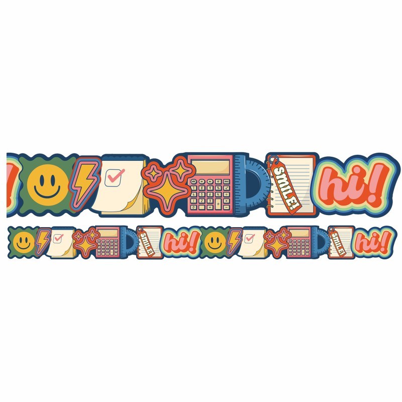 Eureka® School Icons Extra Wide Deco Trim, 37 Feet