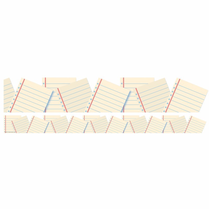 Eureka® Notebook Paper Extra Wide Deco Trim, 37 Feet