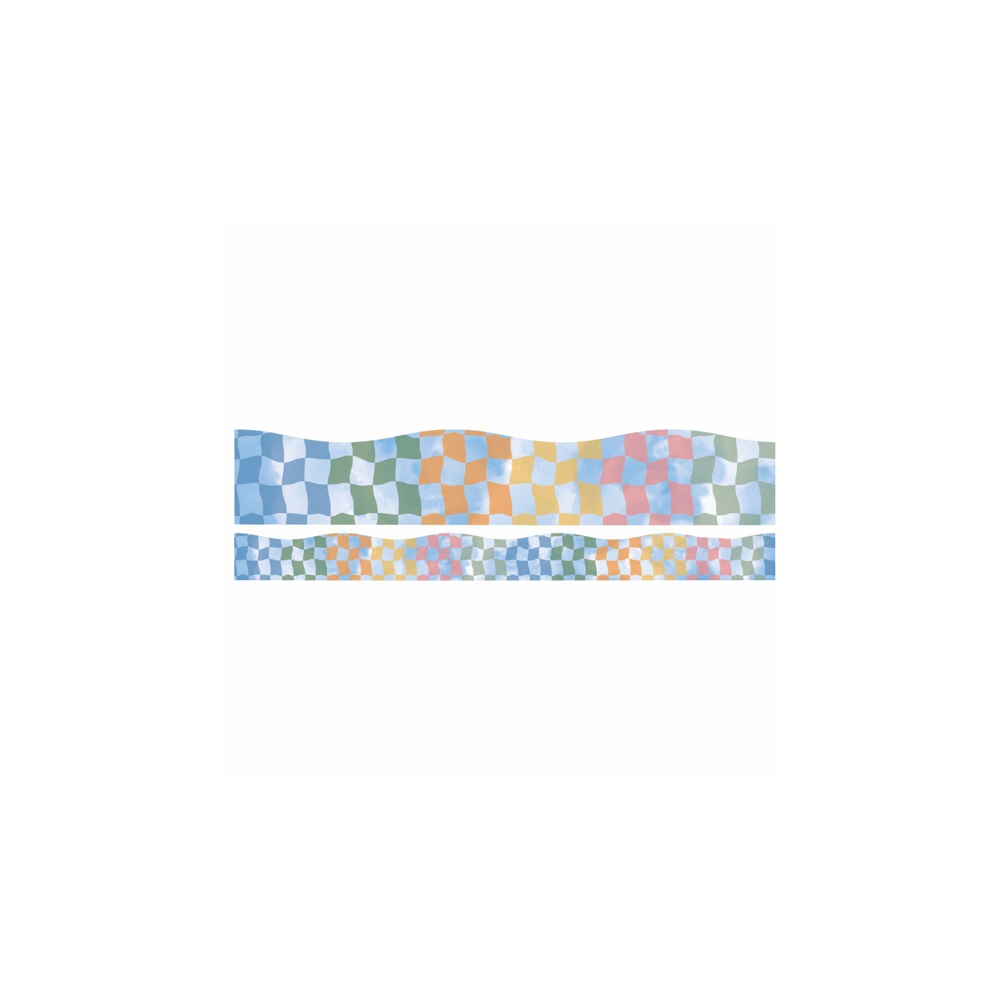 Eureka® Rainbow Checkered Sky Extra Wide Deco Trim, 37 Feet