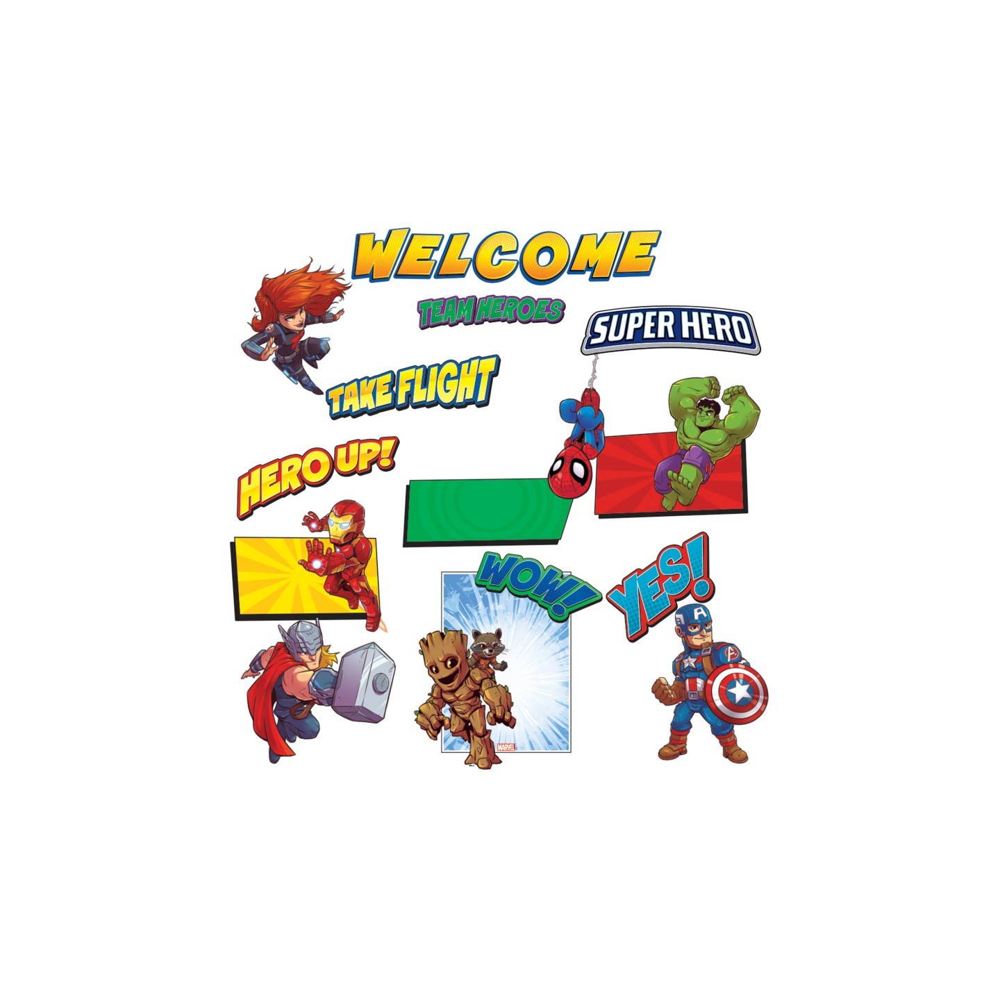 Eureka® Marvel™ Super Hero Adventure - Welcome Bulletin Board Sets