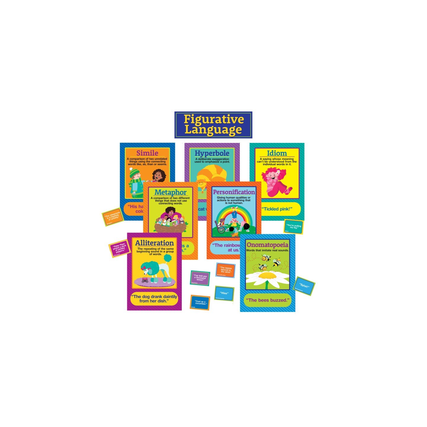 Eureka® Figurative Language Bulletin Board Set, 16 Pieces