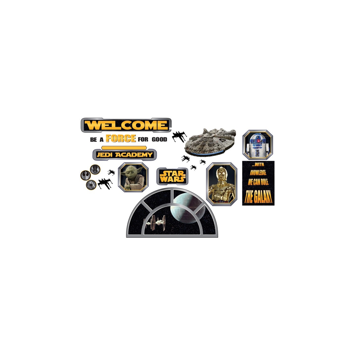 Eureka® Star Wars™ Welcome to the Galaxy Bulletin Board Set