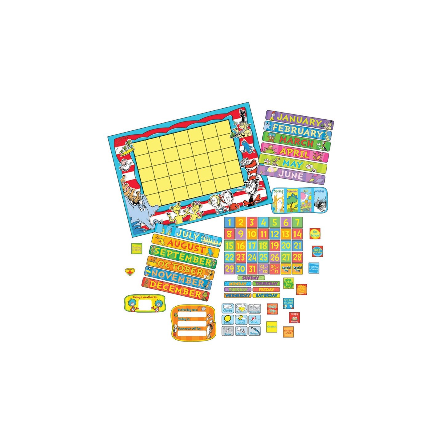 Eureka® Dr. Seuss™ Calendar Bulletin Board Set