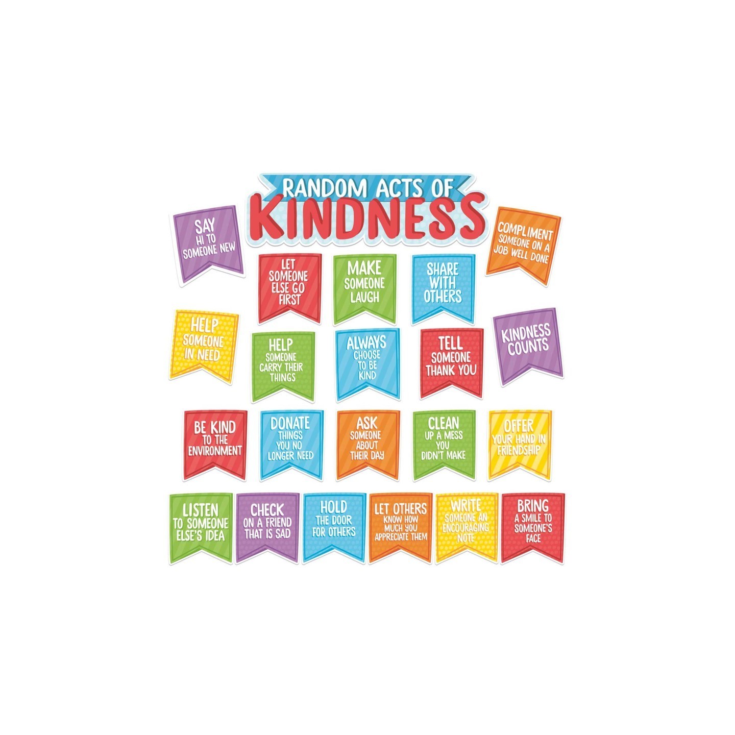 Eureka® A Teachable Town Random Acts of Kindness Mini Bulletin Board Set