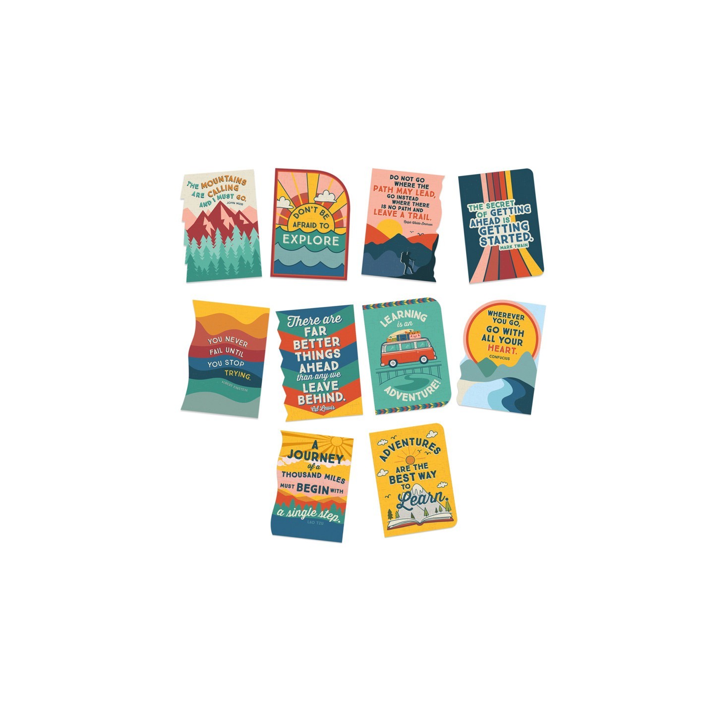 Eureka® Adventurer Die-Cut Poster Set Bulletin Board Set