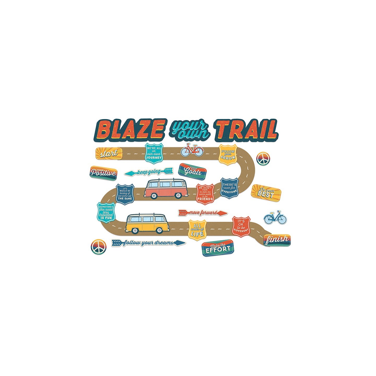 Eureka® Adventurer Blaze Your Own Trail Mini Bulletin Board Set